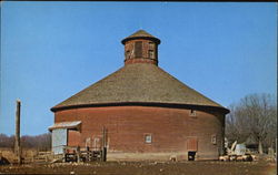 One Of Several Round Barns In Indiana Postcard