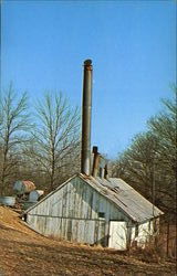 Maple Syrup Camp Judson, IN Postcard Postcard