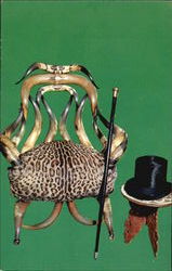 Horn Chair, 1230 North Delaware Street Postcard
