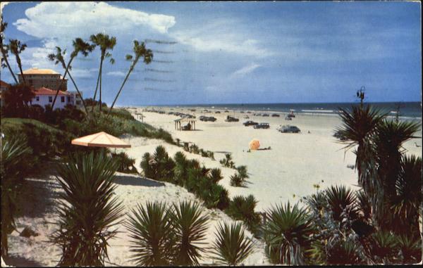 Looking North On The Beach Daytona Beach Florida