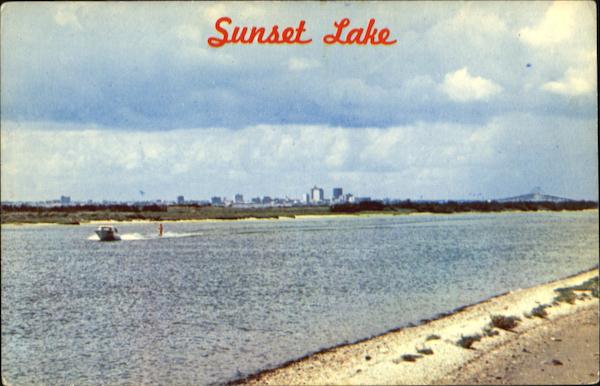 Sunset Lake Scenic Texas