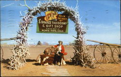 Ernest's Taxidermy And Gift Shop, 3 Miles West of Monte Vista U. S. 160 Colorado Postcard Postcard