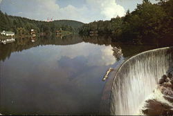 Beautiful Lake Sequoia And Dam, U. S. 64 Postcard