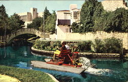 San Antonio Rive Through Downtown Texas Postcard Postcard