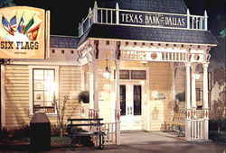 Bank Robbers Beware - Six Flags Postcard