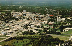 Aerial View Of Southwest Texas State University Postcard