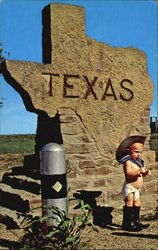 Cowboy Baby Texas Postcard