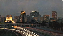Downtown Houston Skyline Viewed From Buffalo Dr Postcard