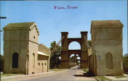 Waco Old Suspension Bridge Texas Postcard Postcard