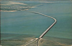 The Aerial View Of The New Queen Isabella Causeway Texas Postcard Postcard
