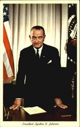 President Lyndon B. Johnson Postcard