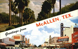 Greetings From McAllen Texas Postcard Postcard