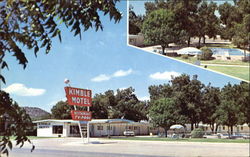 Kimble Motel, U. S. Highways83-290-377 Postcard