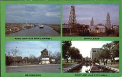 Port Arthur Ship Channel Texas Postcard Postcard