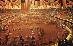 The Grand Entry Cowboys And Cowgirls, Amon Carter Square Postcard