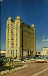 Texas And Pacific Railway Station Plaza Postcard