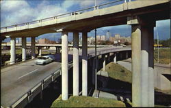 Highways, Freeways And Turnpike Junction Postcard