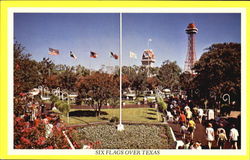 Six Flags Over Texas Postcard