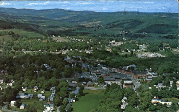 Aerial View Of Randolph Vermont