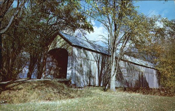 A Two-Town Bridge Salisbury Vermont