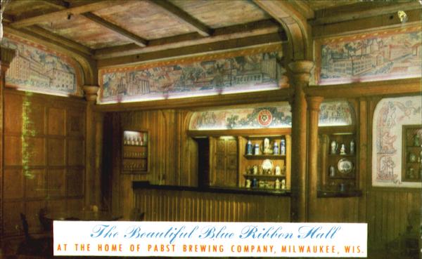 The Beautiful Blue Ribbon Hall, The Home of Pabst Brewing Company Milwaukee Wisconsin