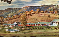 Darling Kelly's Brick Motel, U. S. Route 7 Postcard