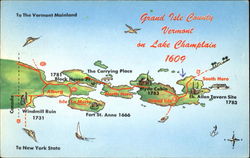 Grand Isle County, Lake Champlain Postcard