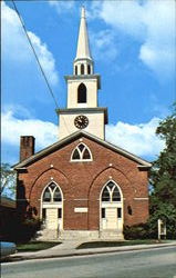 Congregational Church Brandon, VT Postcard Postcard