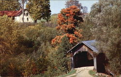 Stowe Hollow Bridge Vermont Postcard Postcard