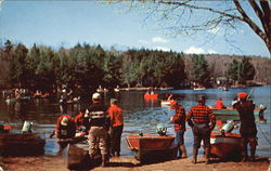 The First Day Of Fishing Season New Hampshire Postcard Postcard