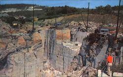 Rock Of Ages Granite Quarry Postcard