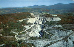 Aerial View Of Granite Quarries Postcard
