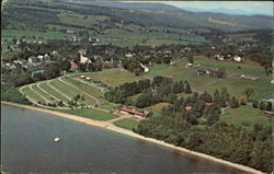 Aerial View Of Barton Vermont Postcard Postcard