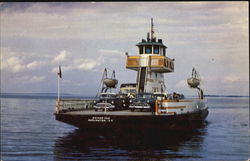 Fast Streamlined Auto Ferry Grand Isle, VT Postcard Postcard