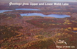 Webb Lake Wisconsin Postcard 