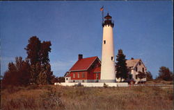 Tawas Point Lighthouse East Tawas, MI Postcard Postcard