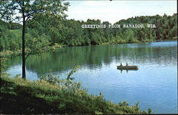 Greetings From Baraboo Wisconsin Postcard 