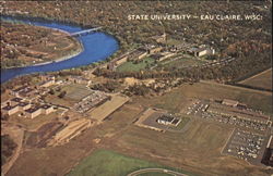 Eau Claire State University Wisconsin Postcard Postcard