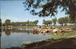 The Pond, Menominee Park Oshkosh, WI Postcard Postcard