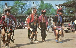 The Pow Wow Native Americana Postcard Postcard