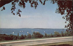 Sailing On Lake Mendota Postcard