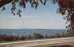 Sailing On Lake Mendota Madison, WI Postcard Postcard