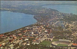 The Lower Campus Of The University Of Wisconsin Postcard