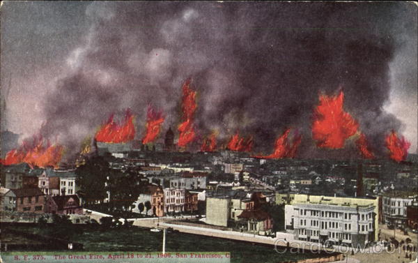 The Great Fire San Francisco California