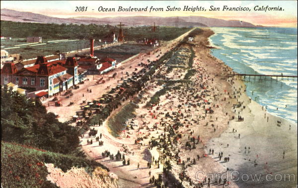 Ocean Boulevard From Sutro Heights San Francisco California