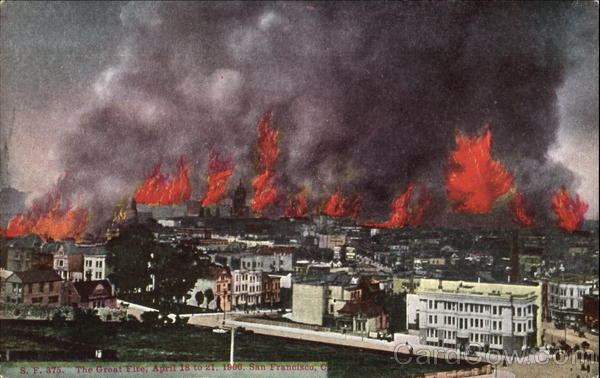 The Great Fire San Francisco California