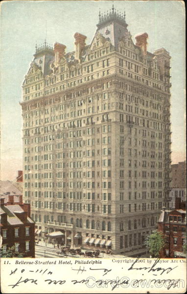 Bellevue-Stratford Hotel Philadelphia Pennsylvania