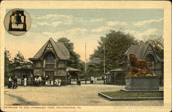 Entrance To Zoo, Fairmount Park Philadelphia Pennsylvania