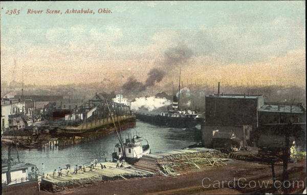 River Scene Ashtabula Ohio