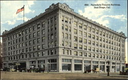 Spreckels Theatre Building Postcard